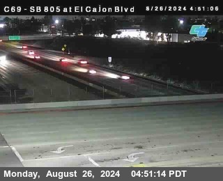 SB 805 at El Cajon Blvd (On Ramp)