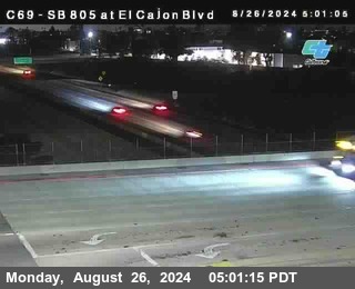 SB 805 at El Cajon Blvd (On Ramp)