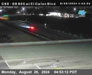 SB 805 at El Cajon Blvd (On Ramp)