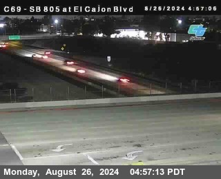 SB 805 at El Cajon Blvd (On Ramp)