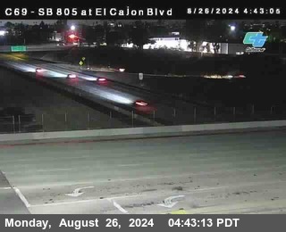 SB 805 at El Cajon Blvd (On Ramp)