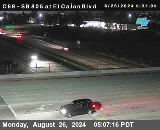 SB 805 at El Cajon Blvd (On Ramp)