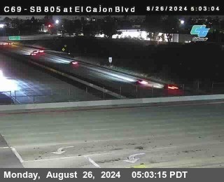 SB 805 at El Cajon Blvd (On Ramp)