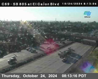 SB 805 at El Cajon Blvd (On Ramp)