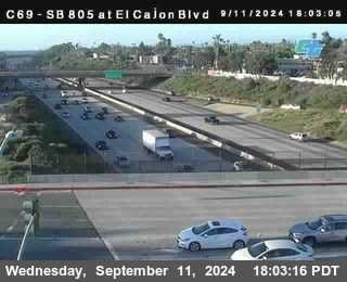 SB 805 at El Cajon Blvd (On Ramp)