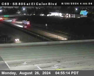 SB 805 at El Cajon Blvd (On Ramp)