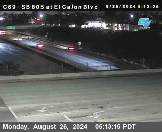 SB 805 at El Cajon Blvd (On Ramp)