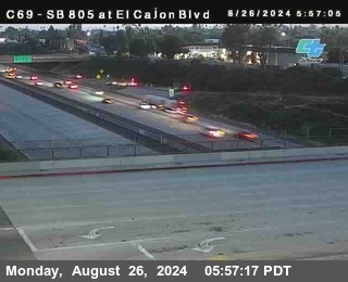 SB 805 at El Cajon Blvd (On Ramp)