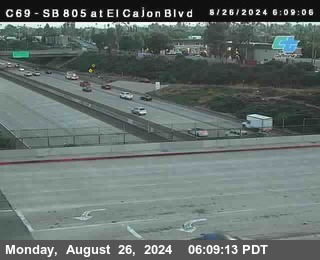 SB 805 at El Cajon Blvd (On Ramp)