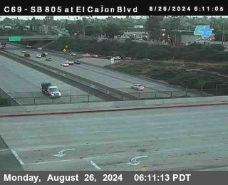 SB 805 at El Cajon Blvd (On Ramp)