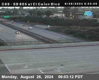 SB 805 at El Cajon Blvd (On Ramp)