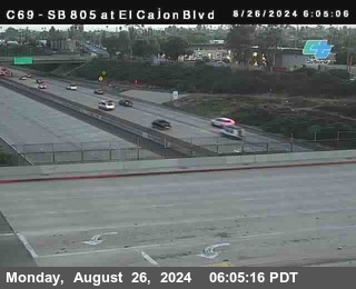 SB 805 at El Cajon Blvd (On Ramp)