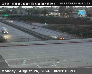 SB 805 at El Cajon Blvd (On Ramp)