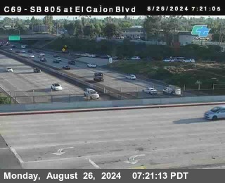 SB 805 at El Cajon Blvd (On Ramp)