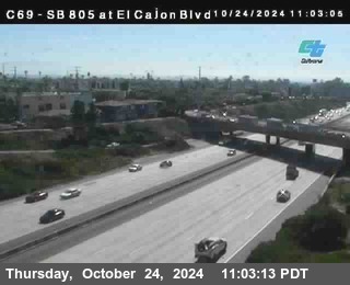 SB 805 at El Cajon Blvd (On Ramp)