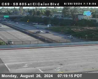 SB 805 at El Cajon Blvd (On Ramp)