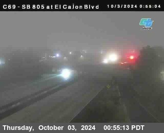 SB 805 at El Cajon Blvd (On Ramp)