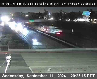 SB 805 at El Cajon Blvd (On Ramp)