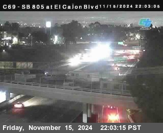 SB 805 at El Cajon Blvd (On Ramp)