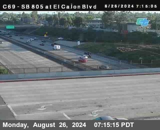 SB 805 at El Cajon Blvd (On Ramp)