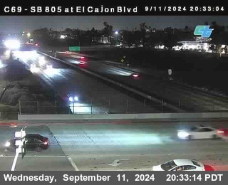 SB 805 at El Cajon Blvd (On Ramp)