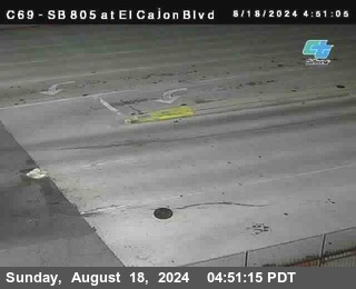 SB 805 at El Cajon Blvd (On Ramp)