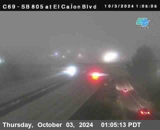 SB 805 at El Cajon Blvd (On Ramp)