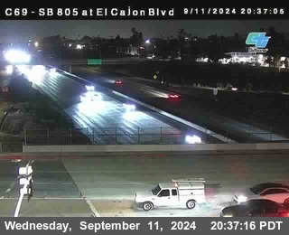 SB 805 at El Cajon Blvd (On Ramp)