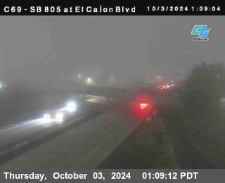 SB 805 at El Cajon Blvd (On Ramp)