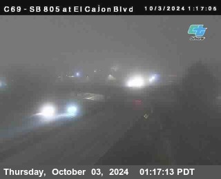 SB 805 at El Cajon Blvd (On Ramp)