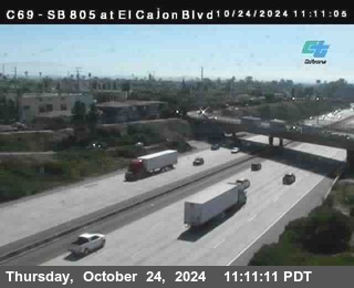 SB 805 at El Cajon Blvd (On Ramp)