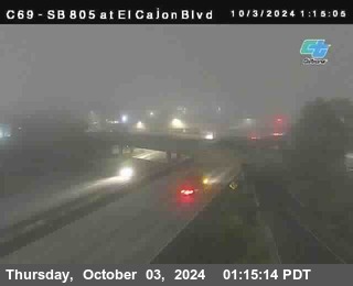 SB 805 at El Cajon Blvd (On Ramp)