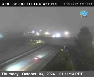 SB 805 at El Cajon Blvd (On Ramp)