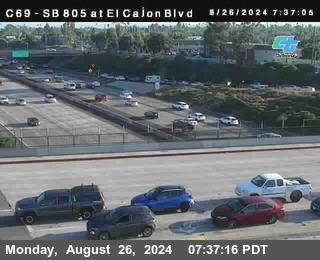 SB 805 at El Cajon Blvd (On Ramp)