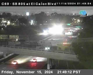 SB 805 at El Cajon Blvd (On Ramp)