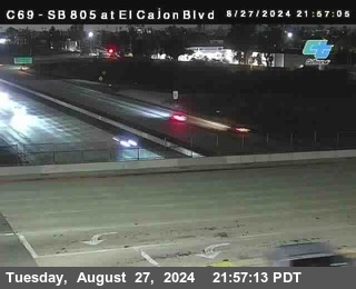 SB 805 at El Cajon Blvd (On Ramp)