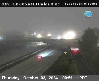 SB 805 at El Cajon Blvd (On Ramp)