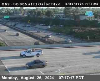 SB 805 at El Cajon Blvd (On Ramp)