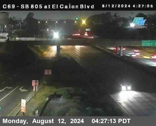 SB 805 at El Cajon Blvd (On Ramp)