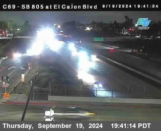 SB 805 at El Cajon Blvd (On Ramp)