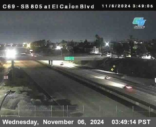 SB 805 at El Cajon Blvd (On Ramp)