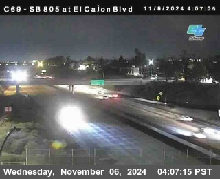 SB 805 at El Cajon Blvd (On Ramp)