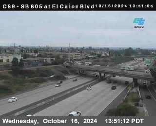 SB 805 at El Cajon Blvd (On Ramp)