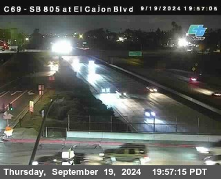 SB 805 at El Cajon Blvd (On Ramp)