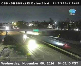 SB 805 at El Cajon Blvd (On Ramp)