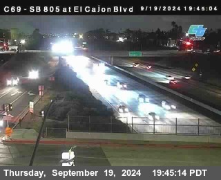 SB 805 at El Cajon Blvd (On Ramp)