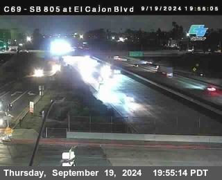 SB 805 at El Cajon Blvd (On Ramp)