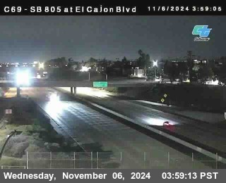 SB 805 at El Cajon Blvd (On Ramp)