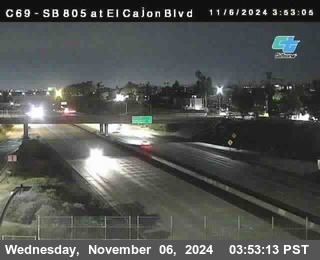 SB 805 at El Cajon Blvd (On Ramp)