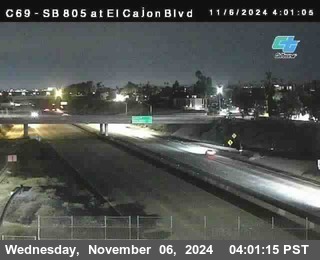 SB 805 at El Cajon Blvd (On Ramp)